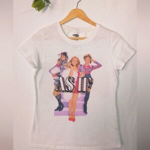 Y2K 90's Clueless Movie 'As If' Graphic T-Shirt As Size Large